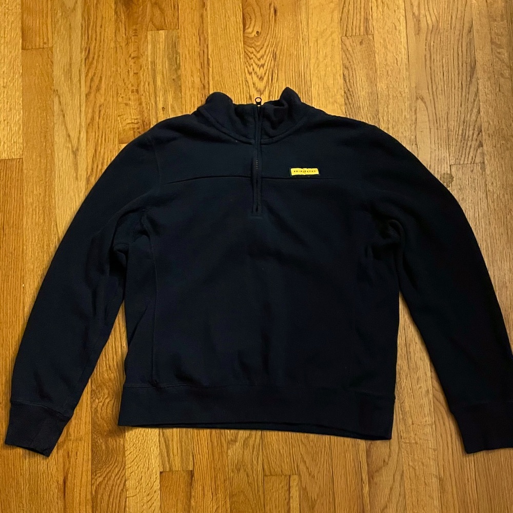 Prince and Fox Navy Blue Quarter Zip Sweater
